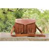 Fatto a mano Valigetta uomo vintage in pelle nuova borsa a tracolla ufficio 25" laptop mes...
