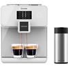 Cecotec Caffettiera Superautomatica con Macinatore Power Matic-ccino 8000 Touch Serie Bianca S. 1400 W, Schermo Tocco, Sistema All Capuccino e Caffè Personalizzabile, Serbatoio del latte