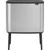 Brabantia Bo Touch Bin Pattumiera, Metallo, Inox Satinato FPP, 3 x 11 Litri