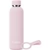 Exllena Borraccia Termica 500 ml - Bottiglia Termica Doppio Vuoto Mantenere Calore/Freddo - Senza BPA - 100% A Tenuta Stagna con Anello per Tote (Rosa)