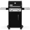 WEBER Barbecue a Gas da Giardino BBQ con Coperchio e Ruote colore Nero/Acciaio Spirit E-215 GBS - 46112229