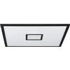 EGLO plafoniera LED Bordonara, plafoniera dimmerabile con telecomando, lampada quadrata in metallo nero e plastica bianca, bianco caldo - bianco freddo, RGB, 60x60 cm