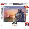 Schmidt Spiele 57377 Thomas Kinkade, Lucas Film, The Mandalorian, A New Direction, Puzzle da 1000 pezzi, Cartone, Colore Black White 1717, normale