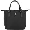 Tommy Hilfiger Donna Borsa Tote Bag Poppy Small Tote Piccola, Nero (Black), Taglia Unica