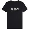 Freddy T-shirt donna in jersey con Logo FREDDY in Strass