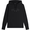 Freddy Felpa donna con cappuccio stampa paislely e logo con borchie