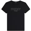 Freddy T-shirt donna in jersey con logo composto da borchie