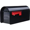 ARCHITECTURAL MAILBOXES Ironside MB801BAM - Cassetta postale in acciaio zincato, grande capacità, colore: nero