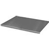 CASAMANIASHOPPING Spianatoia acciaio inox 18/10 tagliere per impastare pasta stendere pizza pane dolci + ANTISCIVOLO Prodotto Italiano Varie Misure (60x48 cm)