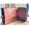 Fatto a mano Borsa messenger vintage a tracolla in vera pelle per laptop borsa verticale 1...