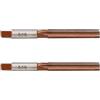 Agatige Alesatore manuale, 2 pezzi Sistema americano Alesatore conico con codolo cilindrico Alesatore metrico Punta da trapano Utensile per fresa manuale per la lavorazione noiosa (AgatigejI5-13)