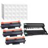 YOUTOP 3 x TN2420 TN2410 - Tamburo con toner DR2400 per Brother DR2400 TN2420 MFC-L 2730 DW MFC-L 2732 DW MFC-L 2735 DW MFC-L 2750 DW DR2400