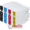KIT 4 CARTUCCE XL COMPATIBILI CON EPSON T7551 T7552 T7553 T7554 NERO+COLORI - NO-NAME