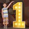 HYQFSAD Numeri illuminati for tendone, numeri grandi a led Lettere Numeri di segnaletica Numeri grandi illuminati Lettere a led illuminati, Matrimonio Compleanno Festa Casa Cartone con lampadine Kit pretaglia