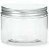SHOBI Contenitori Alimentari in Polietilene con Coperchio in Alluminio, Barattoli in Plastica Ricaricabili Ermetici per Alimenti con Tappi a Vite (6, 150 ml)