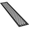 sossai® Griglia di ventilazione in alluminio - Alucratis (1 pezzo) | Rettangolare - dimensioni: 44 x 8 cm | Colore: nero | areazione