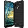 Generico LFstore-IT COVER CARBON LOOK compatibile con HUAWEI P20 LITE - CUSTODIA SILICONE NERO