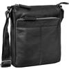 STILORD 'Aspen' Borsello Uomo Tracolla Pelle Piccolo Borsa a Spalla Vintage Crossbody Bag Messenger Bag per Città Viaggio in Cuoio, Colore:nero