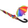 iX-brella First Class XL - Ombrello automatico in fibra di vetro, 110 cm, ribaltabile, arcobaleno, 110 cm, Ombrello automatico