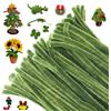 G2PLUS 100PCS Scovolini Ciniglia Verde Muschio,Scovolini per Lavoretti