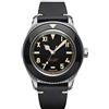 Undone Basecamp Cali Automatico Acciaio Nero Pelle Vintage Orologio Unisex