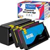 WISETA 950XL 951XL Cartucce Compatibile per Cartucce HP 950 XL HP 951 XL per Officejet Pro 8100 8600 8610 8615 8620 8640 251dw 276dw (Nero Ciano Magenta Giallo, 4-Pack)