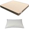 Baldiflex Materasso in Waterfoam Piazza e Mezzo Power, con Rivestimento in Aloe Vera Fascia 3D Massaggiante, Ergonomico, Traspirante, Antiacaro (120x200 cm + 1 Cuscino Omaggio)