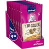 Vitakraft Triggles, snack gatto, con tacchino, confezione scorta, senza zuccheri aggiunti (9x 40g)