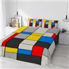 Italian Bed Linen Parure Lenzuola Matrimoniale 100% Cotone Sogni d'Autore, Completo Letto 2 Piazze con Lenzuolo Sopra e 2 Federe, Stampa Digitale Alta Definizione, Made in Italy, SD67