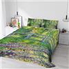 Italian Bed Linen Parure Lenzuola Matrimoniale 100% Cotone Sogni d'Autore, Completo Letto 2 Piazze con Lenzuolo Sopra e 2 Federe, Stampa Digitale Alta Definizione, Made in Italy, SD53