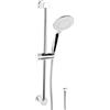 Werkzeyt - Set doccia Carballo - doccetta 110 mm - 5 tipi di getto: normale, morbido e massaggiante - inserto anticalcare e risparmio idrico - tubo doccia da 150 cm - asta da parete 60 cm / SA330593