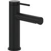 Villeroy & Boch Loop & Friends - Rubinetto per lavabo, con tirante e cartuccia in ceramica, a risparmio energetico, altezza 106 mm, rotondo, nero opaco