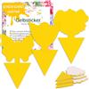 Blooven 30 PCS Moscerini Piante Interno Adesivi Gialli, Contro Afidi, Tripidi e Mosche Bianche, Parassiti - Trappola Casa