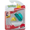 Pokémon PKW3632 Clip'n'Go Poké Ball - Ciotola e palla a rete ufficiale Poké Ball con figura di 5 cm