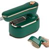 AUAUY Mini Ferro da Stiro, 1000W Ferro da Stiro da Viaggio, Ferro da Stiro a Vapore, 2 in 1 Ferro Verticale a Vapore e Ferro da Stiro, Riscaldamento Veloce in 20s, 100ml - Verde