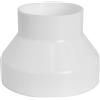 DecorDwell Riduttore di Tubo Condotto da 150mm a 100mm per Tubo di Ventilazione, 6 a 4 pollici Connettore di Canalizzazione Riduttore Canalizzazione Riduttore per Tubo Tondo, per Aspiratori, Cappe da Cucina
