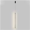 Klobvtt moderna lampada a sospensione a LED lampada a sospensione a striscia lineare lampadario minimalista illuminazione a soffitto per interni, lampade a sospensione in metallo nero per soggiorno ca