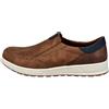 bugatti Uomo Sneakers Slip-on Casual, Ciabatte con Fascia Elastica e Logo, Cognac, 46 EU