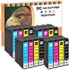 D&C 16x Cartucce compatibili per Epson T0711 T0712 T0713 T0714 per Epson Office B40W BX-300 F BX-310 FN BX-510 W BX-600FW BX-610FW Stylus D120 D78 D92 DX-4000 DX-4050 DX-4400 DX-4450 DX-5000 DX-5050