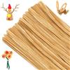 G2PLUS 100PCS Marrone Chiaro Scovolini Ciniglia Steli in Ciniglia Pipa Scovolini Scovolini Decorativi Bastoncini Decorativi in Ciniglia Lavoretti Creativi per Bambini,Bricolage e Decorazione
