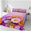 Italian Bed Linen Parure Lenzuola Matrimoniale 100% Cotone Sogni d'Autore, Completo Letto 2 Piazze con Lenzuolo Sopra e 2 Federe, Stampa Digitale Alta Definizione, Made in Italy, SD45