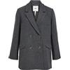 Object Objblaza Le Giacca Noos Cappotto Corto, Misto Grigio Scuro, 46 Donna