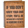 Lemn in Dar Agenda A5 personalizata din lemn - If you don't write down your own story