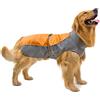 Ranphy, Impermeabile per Cani di Taglia Media e Grande, Riflettente, Regolabile, Traspirante, Giacca, Poncho in Rete, per Sport all'Aria Aperta, Gilet per Animali Domestici Colore Orange 9XL