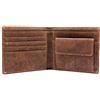 BOSHIHO RFID Blocking Sughero in Slim Design Borsa Bifold Portafoglio con Tasca Portamonete Vegan Regalo per Uomini e Donne (Cork 01)