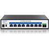 Goalake Switch Desktop Multi-Gigabit 8 Porte 2,5G non gestito, 8 Porte Base-T 2,5 G, 1 SFP 10 G, controllo flusso 802.3X, switch di rete 2,5 Gbe ideale per piccoli uffici