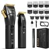 SUPRENT PRO SUPRENT® Tagliacapelli Uomo Professionale, tagliacapelli da barbiere ricaricabile USB-C e tagliacapelli a T con tecnologia 5V-Boost, tagliacapelli a batteria, display a LED Regali
