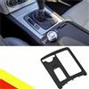 POETRYXIAO Rivestimento del telaio del portabevande della console centrale per Mercedes Classe C W204 A2046807607905, rivestimento decorativo per auto (nero)