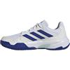 adidas Courtjam Control 3 Tennis Shoes, Scarpe, Cloud White/Lucid Blue/Semi Flash Aqua, 41 1/3 EU
