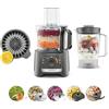 Kenwood MultiPro Compact FDP31.360GY, Robot da Cucina Multifunzione con Lama per Frullare, Disco per Impastare e Affettare, Spremiagrumi, Frullatore 1.2L, 2 Velocità+Pulse, Ciotola 2.1L, 800W, Grigio